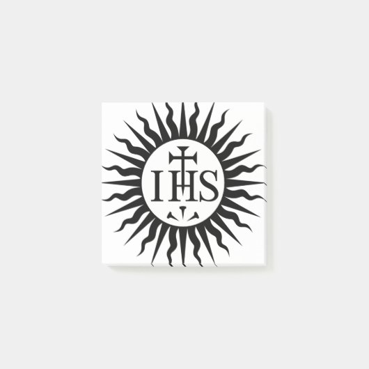 embleem van de Sociëteit van Jezus Monogram Post-it® Notes (Voorkant)