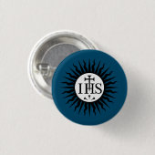 embleem van de Sociëteit van Jezus Monogram Ronde Button 3,2 Cm (Voorkant /achterkant)