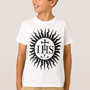 embleem van de Sociëteit van Jezus Monogram T-shirt