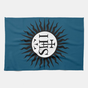 embleem van de Sociëteit van Jezus Monogram Theedoek