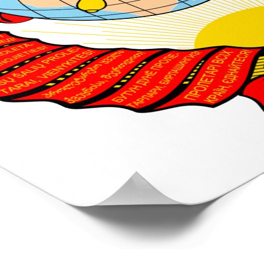 Embleem van de Sovjet-Unie Poster (Hoek)