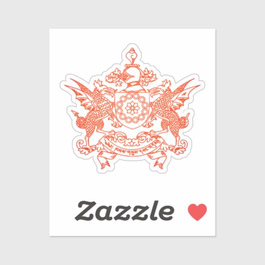 Embleem van de staat Sikkim - INDIA Sticker (Vel)