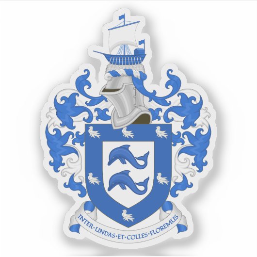 Embleem van de stad Brighton and Hove, Engeland Sticker (Voorkant)