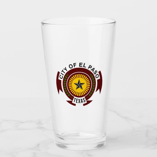 Embleem van de stad El Paso, Texas Glas (Voorkant)