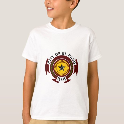 Embleem van de stad El Paso, Texas T-shirt (Voorkant)