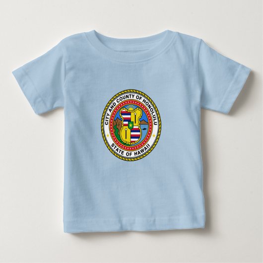 Embleem van de stad Honolulu, Baby T-Shirt in Hawa (Voorkant)