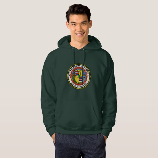 Embleem van de stad Honolulu, Hawaii Hoodie (Voorkant volledig)