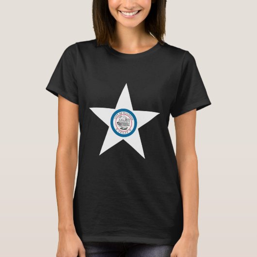 Embleem van de stad Houston, Texas T-Shirt (Voorkant)