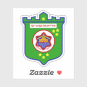 embleem van de stad Tel Aviv, Israël Sticker (Vel)