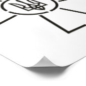 Embleem van de strijdkrachten van het Oekraïense l Poster (Hoek)