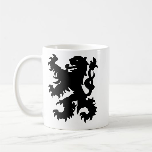 embleem van de Vlaamse Leeuw Koffiemok (Links)
