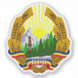 Embleem van de Volksrepubliek Roemenië (1948-1952) Sticker