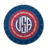 embleem van de VS Dartbord (Voorkant)