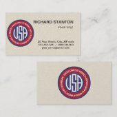 embleem van de VS Visitekaartje (Voorkant / Achterkant)