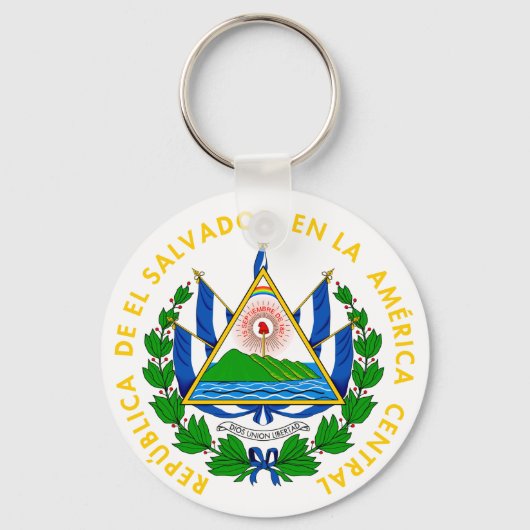 embleem van El Salvador Sleutelhanger (Voorkant)