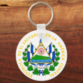 embleem van El Salvador Sleutelhanger (Voorkant)