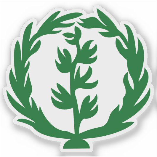 Embleem van Eritrea (1952-1962) Sticker (Voorkant)