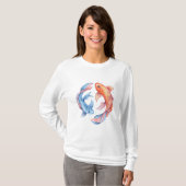 Embleem van etherische vissen t-shirt (Voorkant volledig)