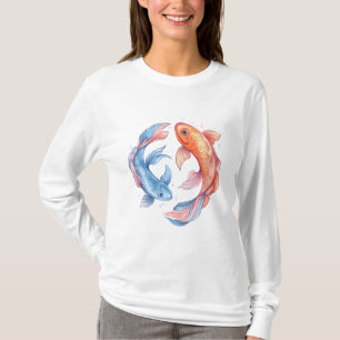 Embleem van etherische vissen t-shirt