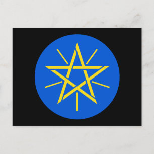 embleem van ethiopia briefkaart