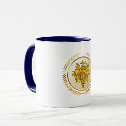 Embleem van Frankrijk Mok (Voorkant links)
