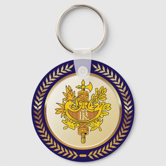 Embleem van Frankrijk Sleutelhanger (Voorkant)