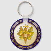 Embleem van Frankrijk Sleutelhanger (Achterkant)