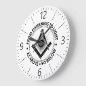 embleem van freemasons grote klok (Hoek)