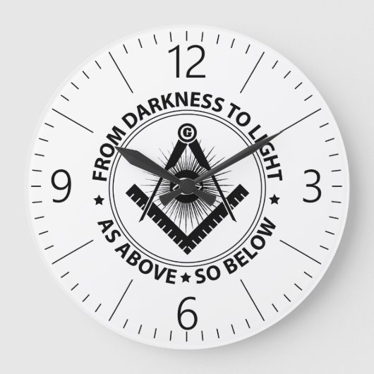 embleem van freemasons grote klok (Voorkant)