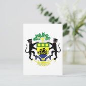 embleem van gabon briefkaart (Staand voorkant)