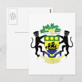 embleem van gabon briefkaart (Voorkant / Achterkant)