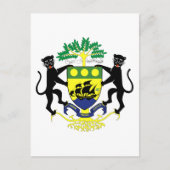 embleem van gabon briefkaart (Voorkant)