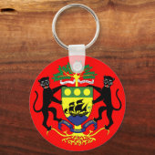 embleem van gabon sleutelhanger (Voorkant)