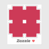 Embleem van Gifu stad, Gifu, Japan Sticker (Vel)