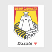Embleem van Gjirokastër, Albanië Sticker (Vel)