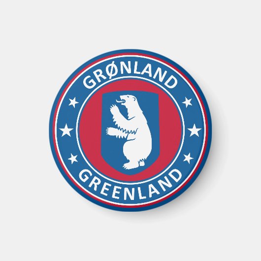Embleem van Groenland  Magneet (Voorkant)