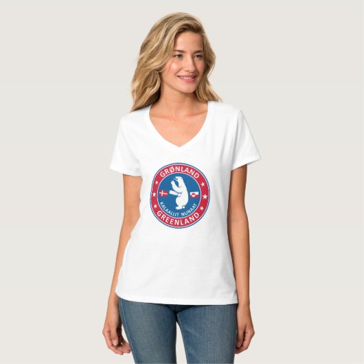 Embleem van Groenland T-shirt (Voorkant volledig)