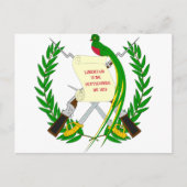 embleem van guatemala briefkaart (Voorkant)