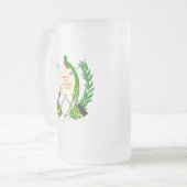 embleem van guatemala matglas bierpul (Voorkant links)
