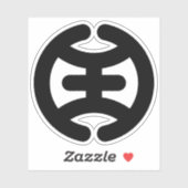 Embleem van Hachioji (Hachiōji), Tokio, Japan Sticker (Vel)