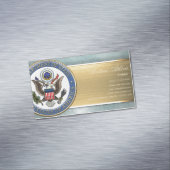Embleem van het Amerikaanse ministerie van Buitenl Magnetisch Visitekaartje (Voorbeeld)