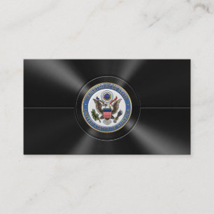 Embleem van het Amerikaanse ministerie van Buitenl Visitekaartje