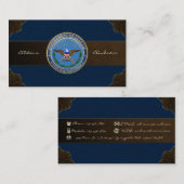 Embleem van het Amerikaanse ministerie van Defensi Visitekaartje (Voorkant / Achterkant)