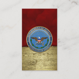 Embleem van het Amerikaanse ministerie van Defensi Visitekaartje