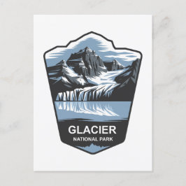 Embleem van het Glacier National Park Briefkaart