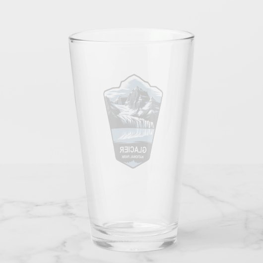 Embleem van het Glacier National Park Glas (Achterkant)