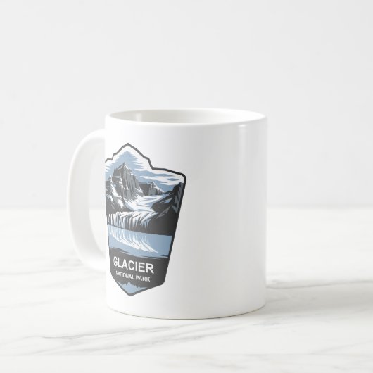 Embleem van het Glacier National Park Koffiemok (Voorkant links)