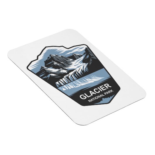 Embleem van het Glacier National Park Magneet (Rechterzijde)