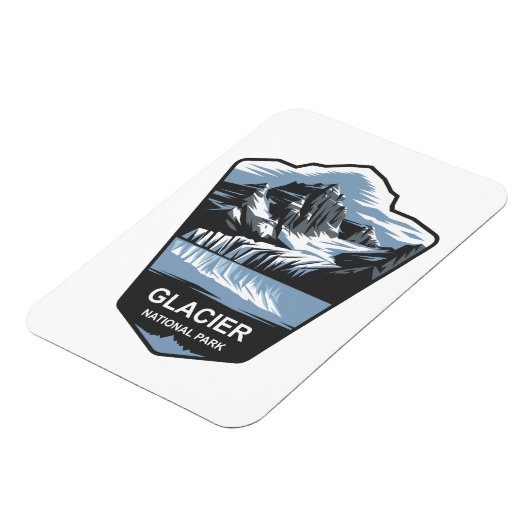 Embleem van het Glacier National Park Magneet (Linkerzijde)