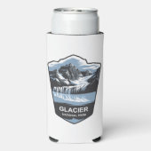 Embleem van het Glacier National Park Seltzer Blikjeskoeler (Seltzer Achterkant)